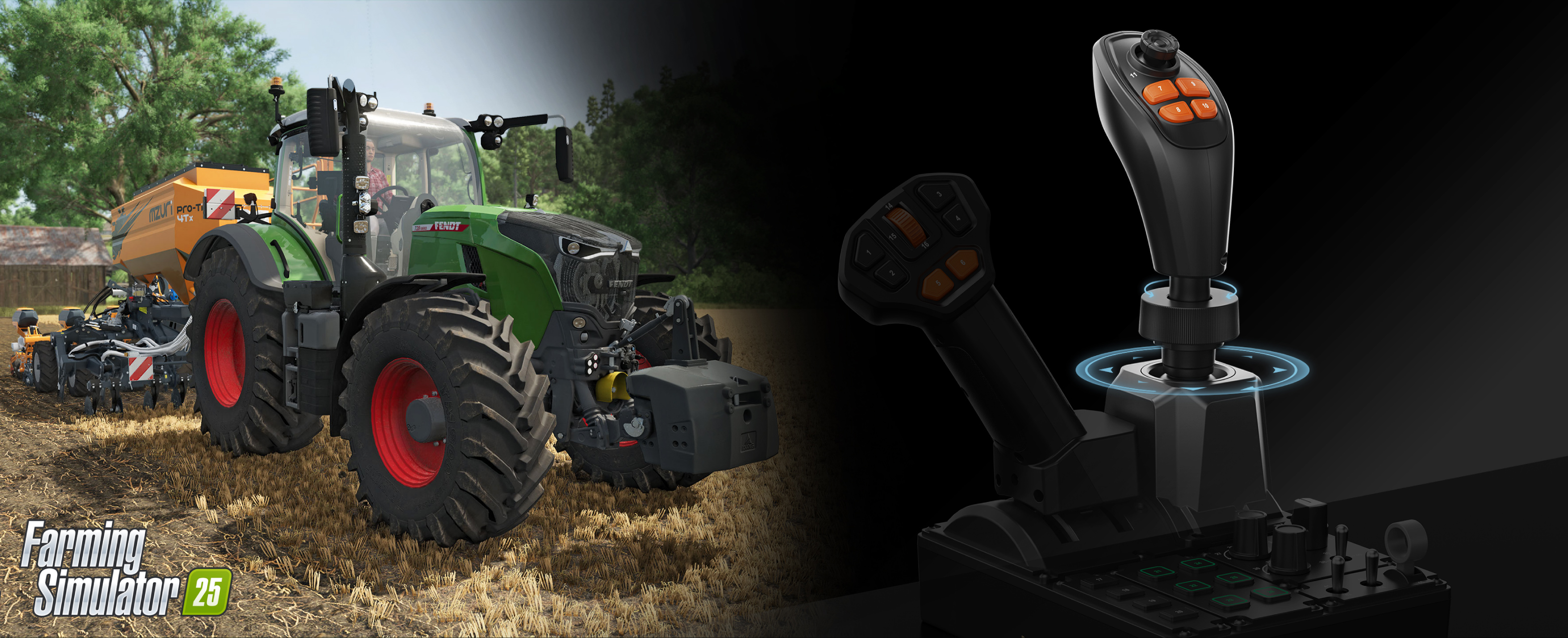 Moza FCS Farming Control System - hall effect axes